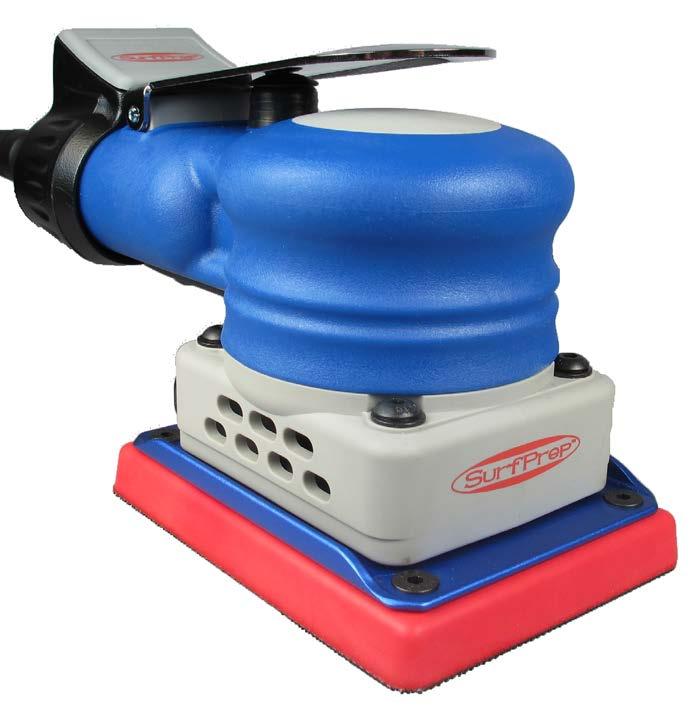 3 X 4 SANDERS SurfPrep s 3 x 4 Air & Electric Surge Sanders have a low profile, compact footprint designed for use on flat surfaces, recessed corners, inside drawer boxes, profiled moldings, etc.