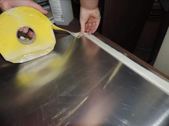 It s best to have extra space between the vacuum tape and the composite (this is extra important during a wet layup because resin can be messy).