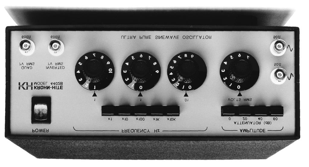 Model 4402B Ultra-Pure Sinewave Oscillator Model
