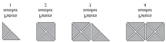 5. Here are some patterns made from triangles. (a) Complete the table.