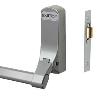 Single Doors 96 305 BS EN 115 SINGLE POINT LOCKING 96 Reversible Panic Latch Classification No. 3 7 6 B 1 3 A A EN 115 : 008 The Exidor 96 is designed for single and double door applications.