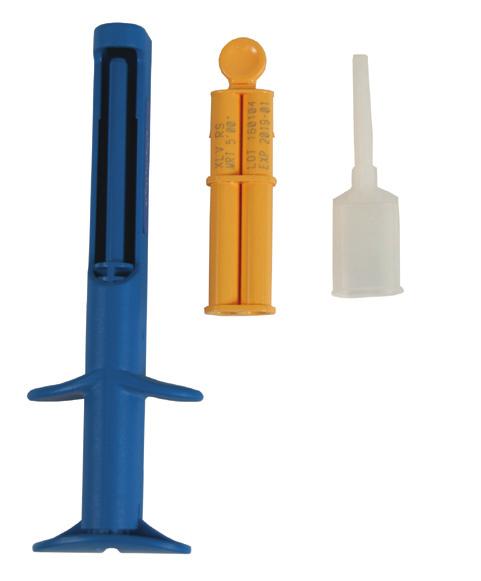 12ml each) Prefilled with Reprorubber Orange Medium Body Single Use system designed for small, accurate