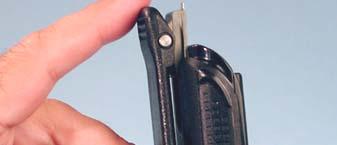 Belt Clip To install the belt clip: 1 1.