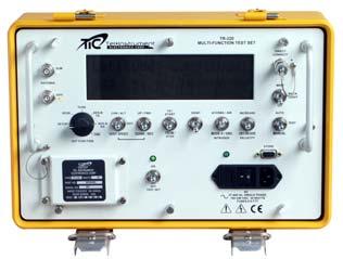 95 MHz) Compliant with European CE requirements TR-211 Multi-Function Test Set Test DME and Transponder with Elementary and EHS Receives and displays ADS-B (1090 MHz squitter) Transmits