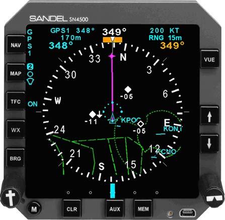 TRAFFIC DISPLAY INTERFACE TRAFFIC DISPLAY INTERFACE ALT RANGE (Ryan 9900BX/Avidyne 600 Series TAS Only): Selects the desired altitude mode display.