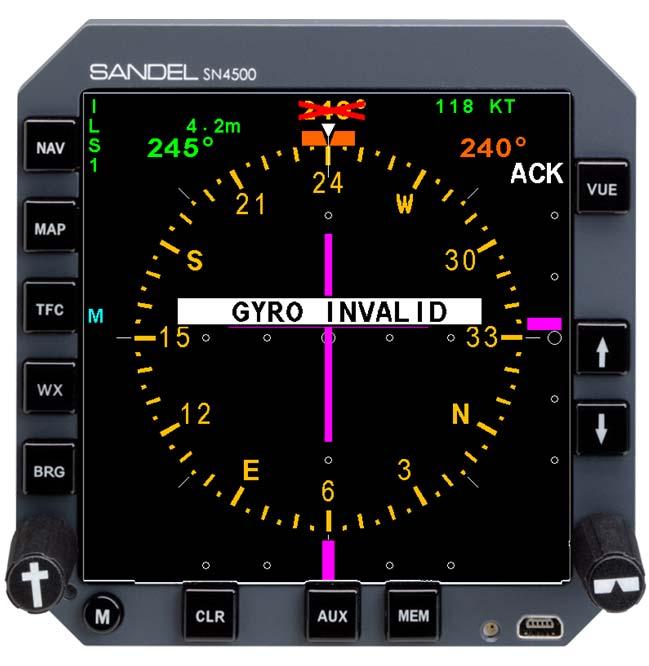 MESSAGES MESSAGES CHAPTER 10 MESSAGES The Sandel SN4500 displays different messages to alert the pilot.