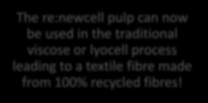 be used in the traditional viscose or