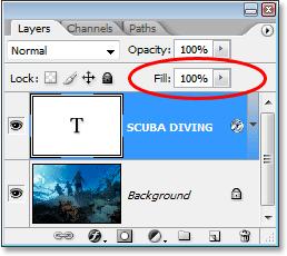 Click OK when you re done to exit out of the Layer Style dialog box. Here s my image so far: The Photoshop text after applying the Outer Glow layer style with the color sampled from the image.