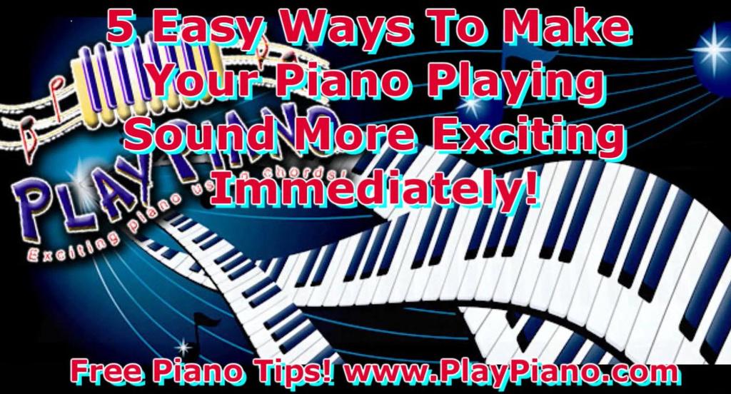 There's seven shortcuts to more exciting piano playing. It's not easy but it's very rewarding, so I urge you to get going and master all those steps.