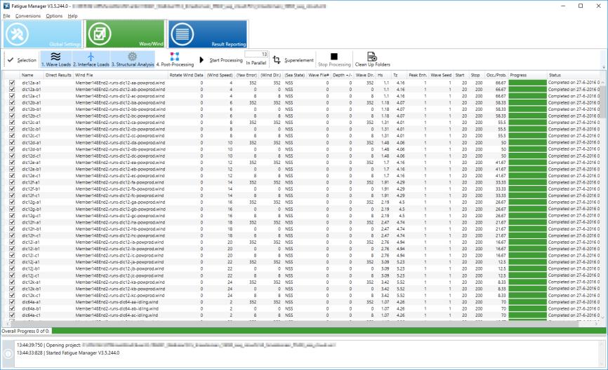 4.1 FLS analysis in time domain The fatigue limit state (FLS) analysis is performed using Sesam Fatigue Manager.