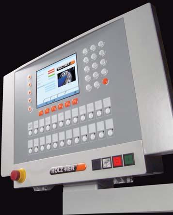 messages in plain text Interval display for minimum workpiece spacing Intuitive operation via graphics The carefully thought-out ergonomic design of this machine series can also be seen in the new