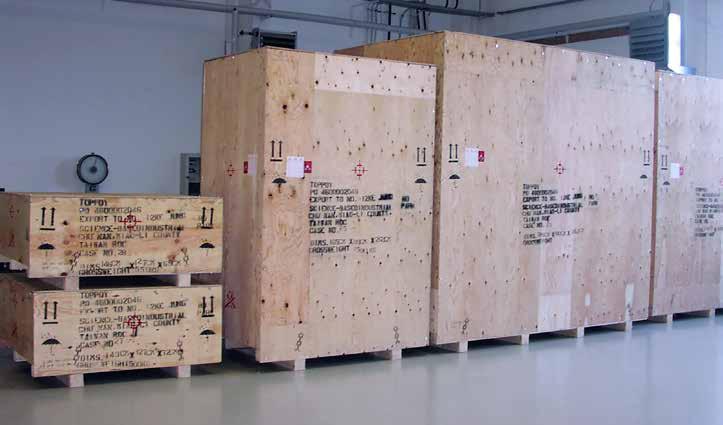 Shipment all over the world Secure packaging and customised orders Secure packaging For the best-possible product protection on the move and in the warehouse, our range of services also includes