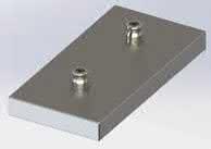 Made out of high resistance alluminum or Steel. Double plate Size Ref. A B C E Material Weight Kg.