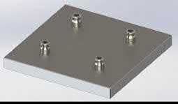Steel 25 286222020 396 196 38 200 Alluminum 9 Quadruple plate Size Ref. A B C E F Material Weight Kg.