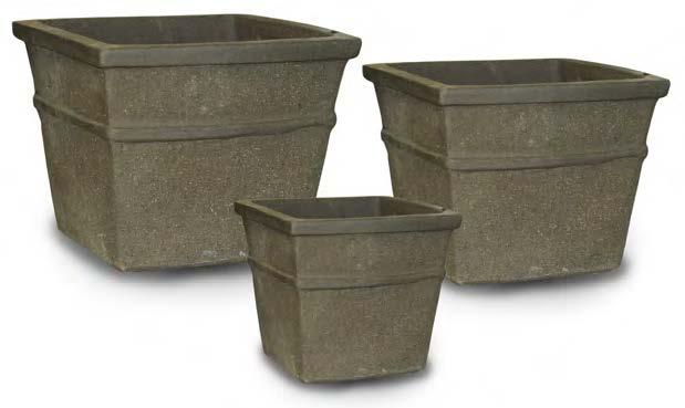 This mini pallet pairs this unique clay from the ancient past with two modern shapes, resulting in a distinctive collection of planters.