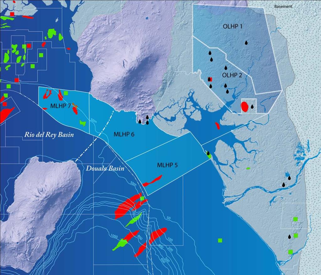 Cameroon Overview Relatively underexplored - an emerging oil story Rio del Rey Basin MLHP 7. Shallow offshore area.