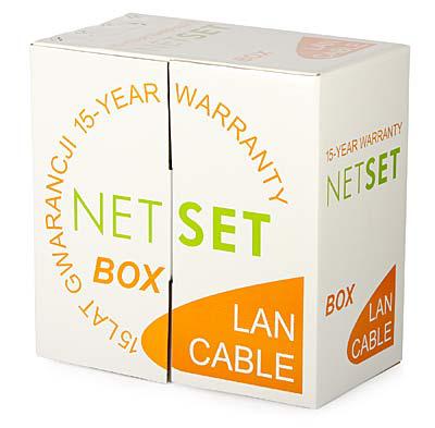 Code: E08_05 CAT 5e UTP Cable: NETSET BOX [05m], indoor NETSET BOX UTP 5e Ethernet cable far exceeds the requirements for Category 5e twisted pair cables.