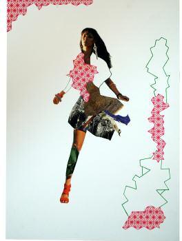 W 43 cm Medium: Pen and collage  32 Artist: Yvonne Kendall