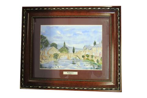 Medium: Watercolour painting in magnificent frame  83 Donated by