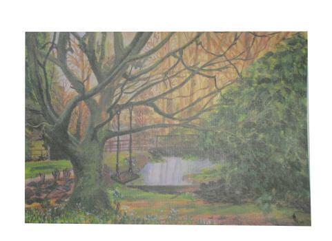 Mills Title of artwork: Bodnant Gardens 2010 Size Approx: L 47 x W 40 cm Medium: