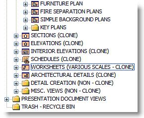 The icons that look like plain folders above are not Clones, while those with graphics are Clones. You may choose to label their names to emphasize which are Clones, as in the excerpt above.