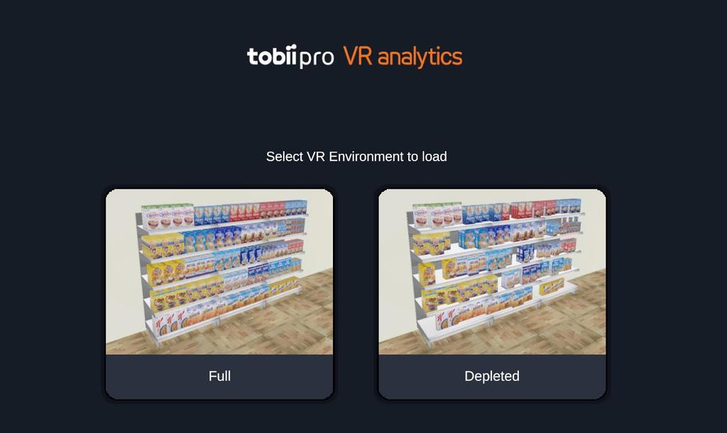 3. Environments A Tobii Pro VR Analytics environment is a Unity 3D world enabled with eye tracking analysis capability.