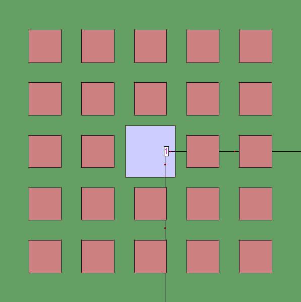 (a) Square array of PPs on a superstrate layer (top view) Fig. 2.