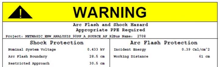 DOCUMENTATION ON DEVICES Three types of documentation are suggested for arc flash hazard study results put on the devices: 1.