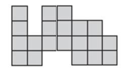 The shape is made of squares. The area of the shape is square centimetres or cm 2 The shape is made of squares.