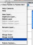 3. Click on a layer that you want to rearrange it it will be highlighted in the layers palette. Click and hold the mouse on the highlighted layer and move it up or down depending on where you want it.