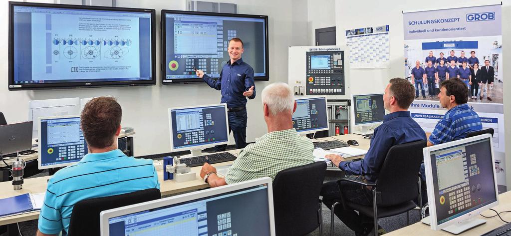TRAINING CONCEPT GROB customer trainings The GROB training modules at a glance As products become more and more complex, customer training as a key component of the GROB global range of services
