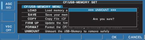 11 SET MODE CF card/usb-memory set menu D CF/USB-Memory set screen arrangement CF/USB-Memory set menu Setting