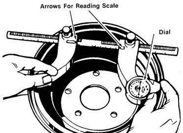 Determine if the drum will be within maximum rebore limits after reconditioning. Note: Most often, the DISCARD diameter is cast into the brake drum, not the maximum machining diameter. 3.