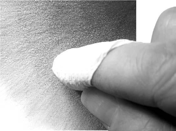 4 1.2.A2: Blend and Burnish Gradations 3. Wrap a piece of paper towel around your finger and use it to gently blend the shading. Refer to Figures 6 and 7.