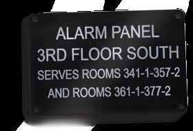 Equipment Marking (continued) black Enamel Aluminum Electrical Control Panel and Equipment Tags Use black enameled aluminum plates to identify all of your