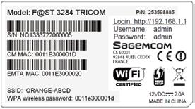 4. Wireless Connection Step 1 Step 3 Under the gateway, on the label, note the reference of