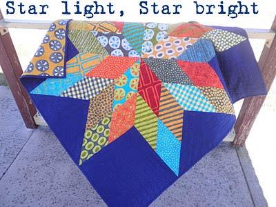 Original Recipe Star Light, Star Bright Quilt by Kristy Hi, Kristy from HandmadeRetro {handmaderetro.blogspot.com} back again with another quilt design.