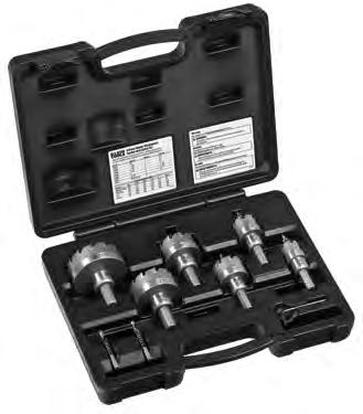 05 31860 4-Piece Carbide Hole Cutter Kit Conduit and pipe sizes: 1/2"- 1" 31872 1.45 Cat. No.