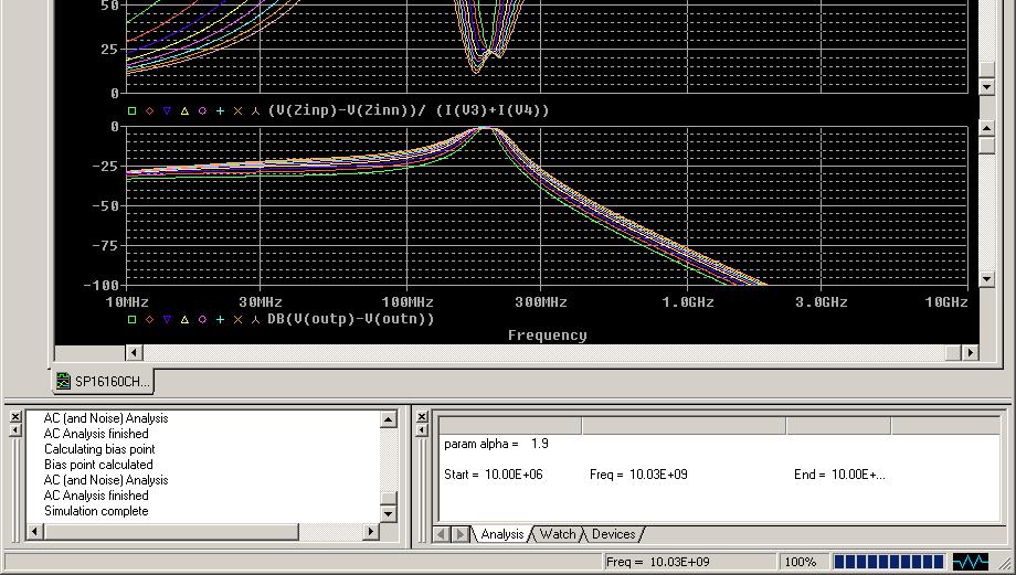 impedance match widens bandwidth of filter