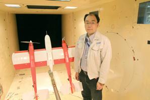 Research of ducted-fan-propelled flying robots (Hokkaido). With this test, fundamental data was obtained in order to design a control system for ascent.