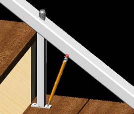 At the bottom stair post, measure the space between the top of the bottom stair rail bracket mount and the underside of the top stair rail bracket mount.