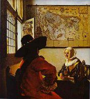 Vermeer probably wanted to demonstrate his abilities in this genre upon entry to the Guild of St. Luke. Diana and Her Companions (c.