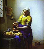 In almost all his pictures Vermeer is experimenting with light, radiant light comes from somewhere beside or behind the canvas.