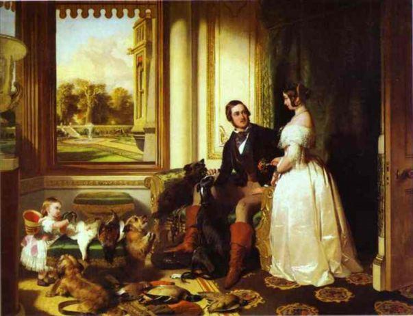 Describe this painting Sir Edwin Landseer (1802-1873) Windsor Castle in