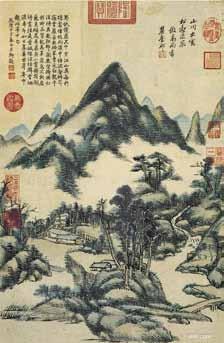 Selected Works Paintings of the Qing Dynasty 王原祁.