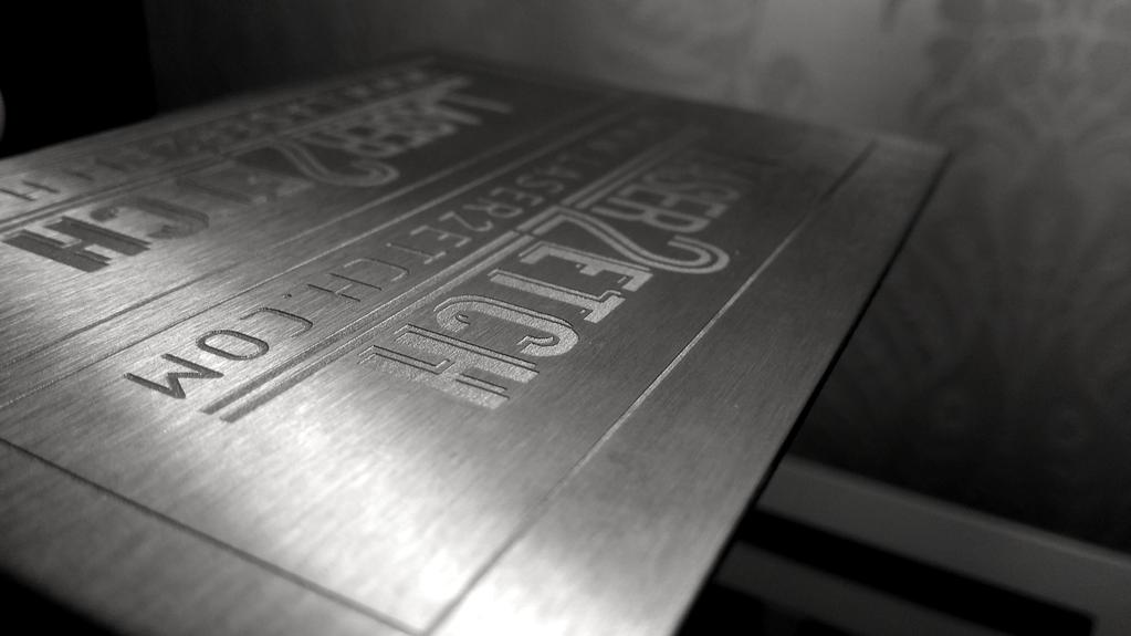 ADD MORE DEPTH TO YOUR ENGRAVING BUSINESS LASER2ETCH is the first chemical Our process allows you to deep etching system designed