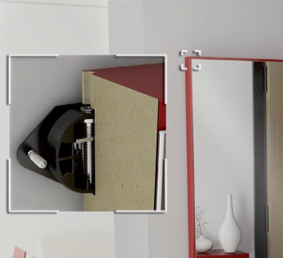 CONCEALED HANGER FOR MIRRORS