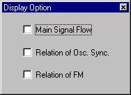 Setup Menus / AN Display Option AN Display Option This convenient feature lets you change the display of the main control panel to indicate the current status of certain signal routings within the