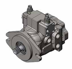 Variable Displacement xial Piston Pump GENERL DIMENSIONS / PORTS VIST D C PORTS - Main pressure ports 1/2" SPP T Drain 1/2" SPP S