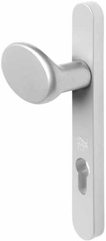 10.3. Fixed external door knob n 82106L VI n 82106L VI Left hand Right hand The HORIZON SECURITY fixed door knob is a high security handle and provided with a long backplate in solid aluminium which